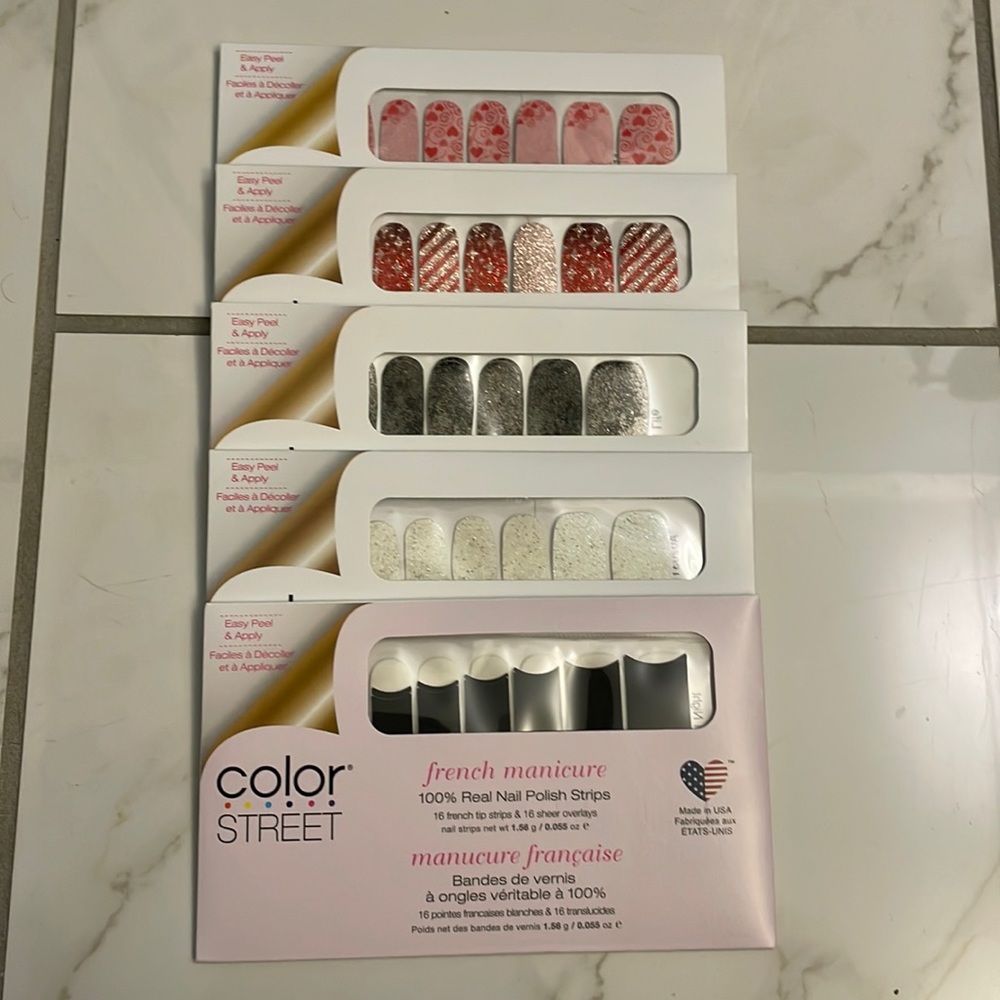 5 Retired Colorstreet Packs